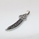 ZKDC Islam muslim Zulfiqar Sword of Imam Ali stainless steel 60 cm chain necklace jewelry