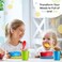PLASKIDY Plastic Dinnerware Set - 24 Pieces, BPA-free