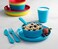 PLASKIDY Plastic Dinnerware Set - 24 Pieces, BPA-free