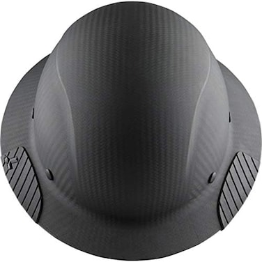 LIFT DAX Carbon Fiber Hard Hat - Full Brim Matte Black
