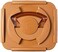 e-jen Premium Kimchi, Sauerkraut Container Probiotic Fermentation with Inner Vacuum Lid 1.6 Gal/ 6.4L Brown