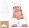 KeaBabies Baby Hooded Towel - Organic Bamboo Baby Bath Towels with Hood for Boys, Girls, Babies, Newborn Boys, Toddler (Lamb