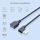 Oxsubor SuperSpeed USB 3.0 Male to Female Extension Data Cable Left and Right Angle 2PCS (20CM,8IN