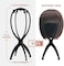 Dreamlover 3 Pack Short Wig Stands for Wigs, 14.2 Inches Portable Collapsible Wig Dryer, Durable Wig Holder, Travel Wig Stands (Black