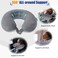 SAIREIDER Ultra-Comfortable Travel Pillow, U-Shaped Neck Pillow, Eco Memory Foam and Super Soft Cover, with Travel Accessories: Cushion Sleep Mask, 3M EarPlug, Toggle Bag