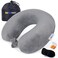 SAIREIDER Ultra-Comfortable Travel Pillow, U-Shaped Neck Pillow, Eco Memory Foam and Super Soft Cover, with Travel Accessories: Cushion Sleep Mask, 3M EarPlug, Toggle Bag
