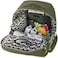 FISHER-PRICE BABY Baby Essentials Fisher-Price Signature Morgan Quilted Backpack Diaper Bag with Changing Pad, Stroller Clips, Laptop Compartment (Olive