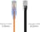 كابل إيثرنت Monoprice Cat6A - موصل RJ45 مقاوم للتشابك، 550 ميجاهرتز، 10 جيجابت، UTP، سلك نحاسي نقي، 30AWG، عبوة من 10 قطع، 0.5 قدم، أصفر - سلسلة SlimRun