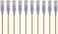 كابل إيثرنت Monoprice Cat6A - موصل RJ45 مقاوم للتشابك، 550 ميجاهرتز، 10 جيجابت، UTP، سلك نحاسي نقي، 30AWG، عبوة من 10 قطع، 0.5 قدم، أصفر - سلسلة SlimRun