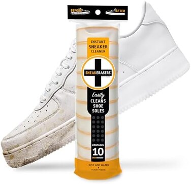 SneakERASERS Instant Sole and Sneaker CleanerTrainer Cleaner with Innovative Dual Layer TechnologyDirt Eraser Sponge with Powerful Micro ParticlesPack of 10