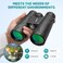 Kylietech 12X42 Binoculars with Phone Adapter Professional HD Compact Waterproof and Fogproof Telescope Sports-BAK4 Prism FMC Lens for Bird Watching Hiking Stargazing Hunting Concert with Carrying Bag