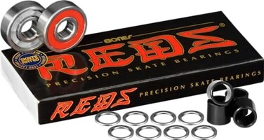 مجموعة محامل Bones Reds، 8 قطع مع فواصل وغسالات