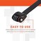 OTTOLOCK SteelKevlar Number Bicycle Lock 76 cm Lightweight, Compact, Safe, Durable, Ideal for Cyclists and Sports Equipment, Orange