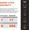 OTTOLOCK SteelKevlar Number Bicycle Lock 76 cm Lightweight, Compact, Safe, Durable, Ideal for Cyclists and Sports Equipment, Orange