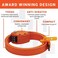 OTTOLOCK SteelKevlar Number Bicycle Lock 76 cm Lightweight, Compact, Safe, Durable, Ideal for Cyclists and Sports Equipment, Orange