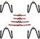 YYST Sword Display Rack Sword Wall Mount Sword Wall Rack Sword Holder 4/PK &ndash; No Sword
