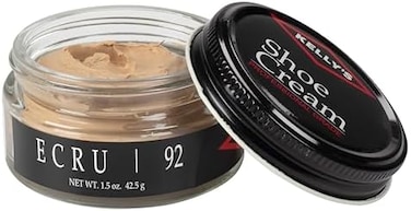 Kelly's Ecru Shoe Polish 1.5 oz - Professional Leather Shoe Cream