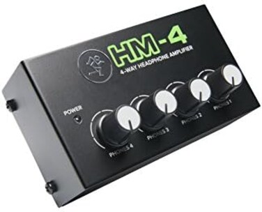Mackie Hm Series, 4-Way Headphone Amplifier Mixer Accessory 1-Ch X 4 Headphones (Hm-4