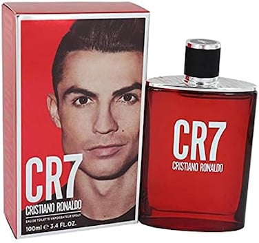 CR7 Cristiano Ronaldo Eau de Toilette Spray for Man, 3.4 Ounce, Red