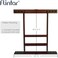 Flintar Wall Cue Rack, Stylish Premium Billiard Pool Cue Stick holder, Made of Solid Hardwood, New Improved Wall Mounting Hardware L Bracket Included, Cue Rack Only, Choose From Mahogany, Black or Oak