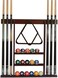 Flintar Wall Cue Rack, Stylish Premium Billiard Pool Cue Stick holder, Made of Solid Hardwood, New Improved Wall Mounting Hardware L Bracket Included, Cue Rack Only, Choose From Mahogany, Black or Oak