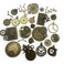 مجموعة iloveDIYbeads المكونة من 30 قطعة من الخرز البرونزي العتيق، بتصميم هيكل عظمي، على طراز ستيمبانك، مع تروس وعجلات، مثالية لصنع المجوهرات. متوفرة بالجملة (m71-30 قطعة متنوعة).