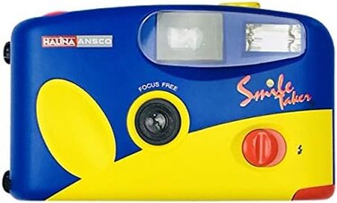 Halina Ansco Smile Taker 35mm Film Camera Vintage PointShoot Flash