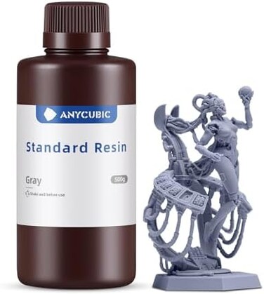 ANYCUBIC LCD UV 405nm Rapid Resin for 3D Printer-500ml/ 500g-Bottle Random Grey 500ml POT016 1