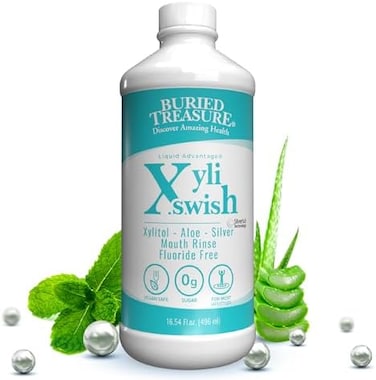 Buried Treasure Products - Xyliswish Mouth Rinse Fluoride Free Refreshing 183276