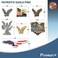 PinMart Patriotic Eagle Pin Soaring American EagleBronze, Gold or Nickel Plated Enamel Lapel Pin with Clutch Back for Coats, Suit Jackets, and Lanyards