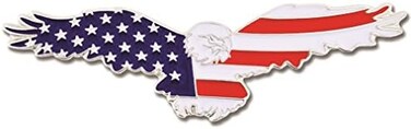 PinMart Patriotic Eagle Pin Soaring American EagleBronze, Gold or Nickel Plated Enamel Lapel Pin with Clutch Back for Coats, Suit Jackets, and Lanyards