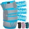 Vive Knee Ice Pack Wrap Cold Hot Gel Compression Brace Heat Support Strap For Arthritis Pain Tendonitis Acl Athletic Injury Osteoarthritis Running Iscus And Patella Surgery One Size Gray