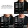 ASHINE 925 Sterling Silver 1mm0.8 Italian Box Chain Necklace 16" - 30" with Silver Polishing Cloth
