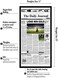 Americanflat 11x22 Newspaper Frame In Black - Assorted Media Article Cover Frame - Hanging Hardware Included - 22x11 Front Page Newspaper Picture Frame