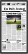 Americanflat 11x22 Newspaper Frame In Black - Assorted Media Article Cover Frame - Hanging Hardware Included - 22x11 Front Page Newspaper Picture Frame