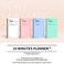 Motemote [MOTEMOTE] 10 Minutes Planner 100 Days Color Chip (Serenity/ Study Planner/Planner