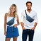 Entchin Fanny Pack for Women Men,Crossbody Belt Bag with 4-Zipper Pockets,Adjustable Waist Bag Pack,One of the Most Popular Travel Essential Gifts for Walking,Traveling,Cycling and Shopping, Blue,