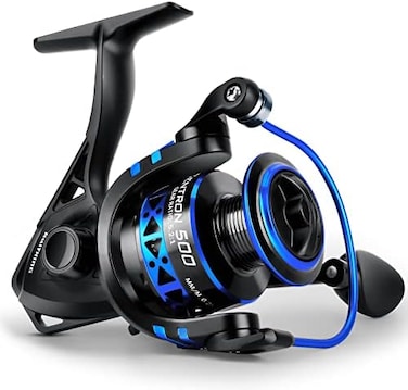 KastKing CentronCentron Lite Spinning Reels, Size 500 is Perfect for Ice Fishing, Up to 17.5Lbs Max Drag, 5.2:1 Gear Ratio, Ultra Smooth Powerful, CNC Aluminum Spool, 91 BB Light Weight