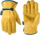 Wells Lamont unisex adult Men s Water Resistant Leather Work Gloves with Wrist Closure HydraHyde Technology Large Wells Lam, Saddletan, Large Pack of 1 US