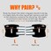 NeoAlly Dog Rear Leg Braces Ankle Support [Pair] Canine Hind Hock Sleeves with Safety Reflective Straps for Injury, Sprain, Wound Healing and Arthritis (Large