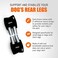 NeoAlly Dog Rear Leg Braces Ankle Support [Pair] Canine Hind Hock Sleeves with Safety Reflective Straps for Injury, Sprain, Wound Healing and Arthritis (Large