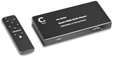 جهاز Expert Connect رباعي المنافذ HDMI لعرض متعدد/تقسيم الشاشة/تحويل 1080p @ 60Hz، 5 أوضاع عرض