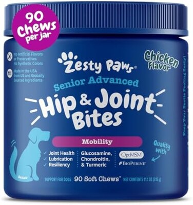 Zesty Paws Senior Advanced Mobility Bites Chicken 90ct