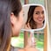 Mirrorvana LargeComfy Hand Held Mirror with Handle (2018 Salon Model in White