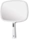 Mirrorvana LargeComfy Hand Held Mirror with Handle (2018 Salon Model in White