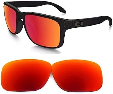 عدسات بديلة من GALAXYLENSE لنظارات Oakley Holbrook بألوان متعددة (أحمر، أحمر، أحمر، عادي)