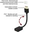 محول VCE ثنائي من نوع HDMI ذكر إلى أنثى دوار، وصلة HDMI مطلية بالذهب، متوافق مع Google Chromecast و Roku Streaming Stick