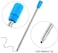 TecUnite 20 Pieces 2.75 Inch Ballpoint Pen Refills for Diamond Crystal Stylus Pens with Black Velvet Bag Supplies(Black and Blue Refill