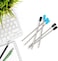 TecUnite 20 Pieces 2.75 Inch Ballpoint Pen Refills for Diamond Crystal Stylus Pens with Black Velvet Bag Supplies(Black and Blue Refill