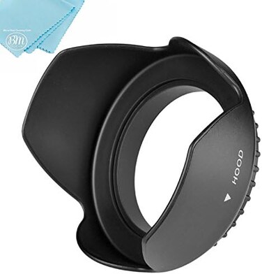 Big Mike's 40.5mm Tulip Flower Lens Hood for Sony Alpha A5000, A5100, A6000, A6300, A6400, A6500, NEX-5TL, NEX-6 Digital Camera That has Sony 16-50mm f/3.5-5.6 OSS Alpha E-Mount Retractable Zoom Lens
